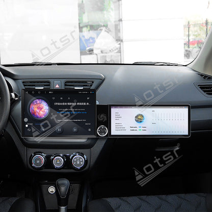 Aotsr Dual Screen 13.1 inch+12.3 inch Android 15 Carplay Car Radio for KIA K2 2011-2016 Car GPS Navigation Multimedia