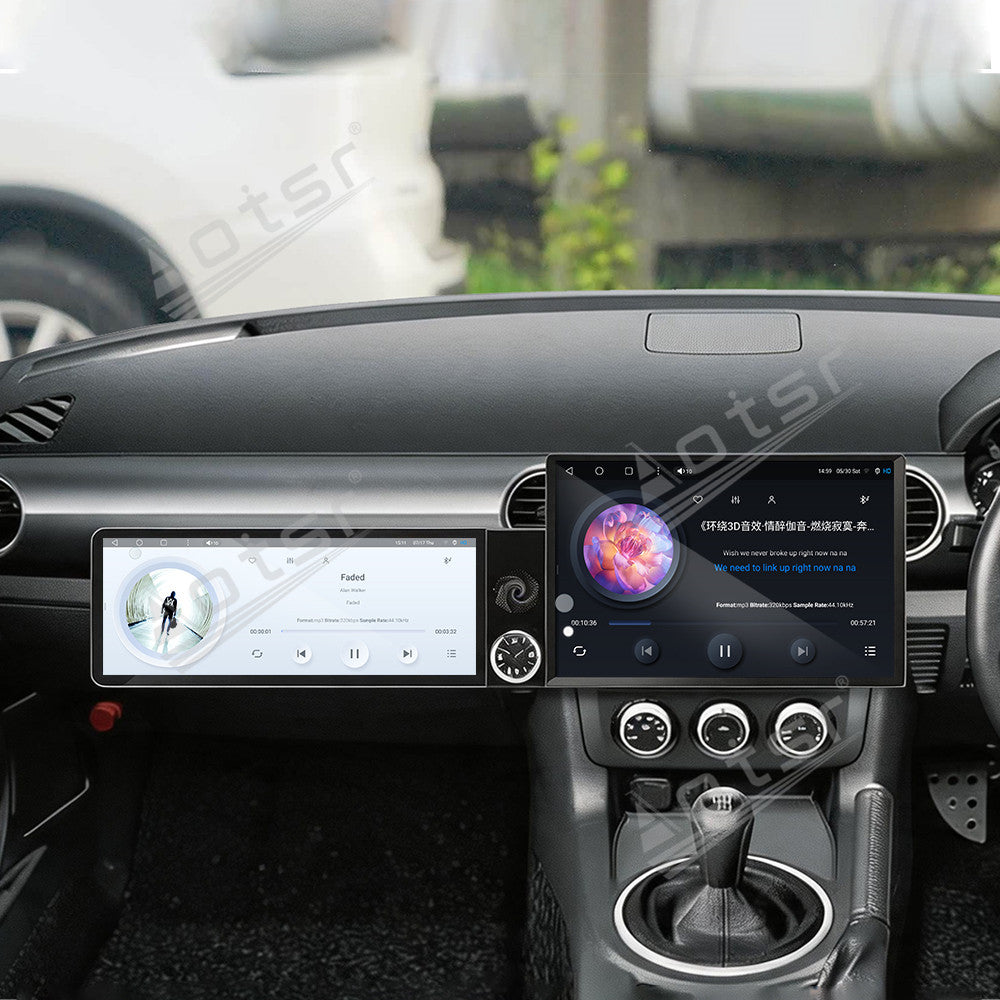 Aotsr Dual Screen 13.1 inch+12.3 inch Android 15 Carplay Car Radio for Mazda MX5 2005-2015 Car GPS Navigation Multimedia