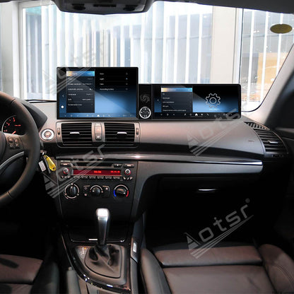 Aotsr Dual Screen 13.1 inch+12.3 inch Android 15 Carplay Car Radio for BMW 1 Series 2006-2011 Car GPS Navigation Multimedia