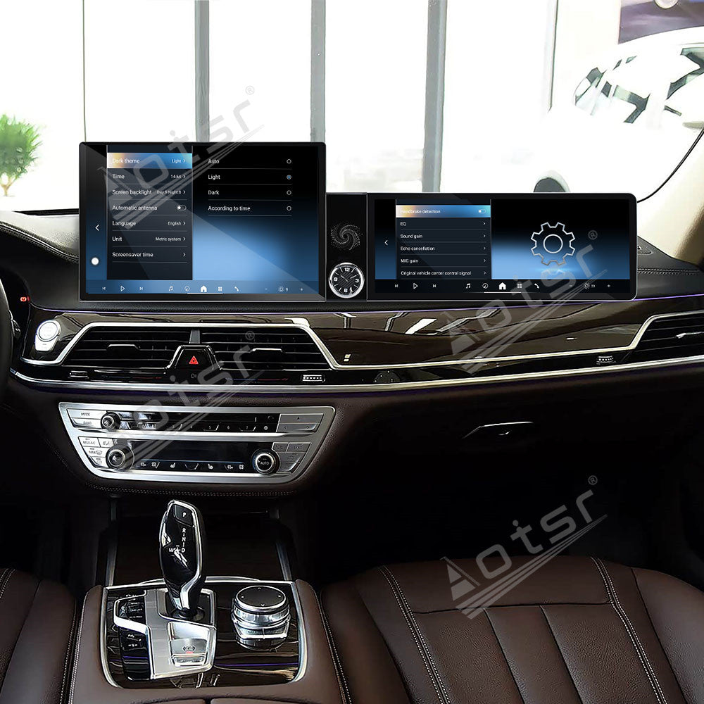 Aotsr Dual Screen 13.1 inch+12.3 inch Android 15 Carplay Car Radio for BMW 7 Series G11 G12 2015-2018 EVO Car GPS Navigation Multimedia