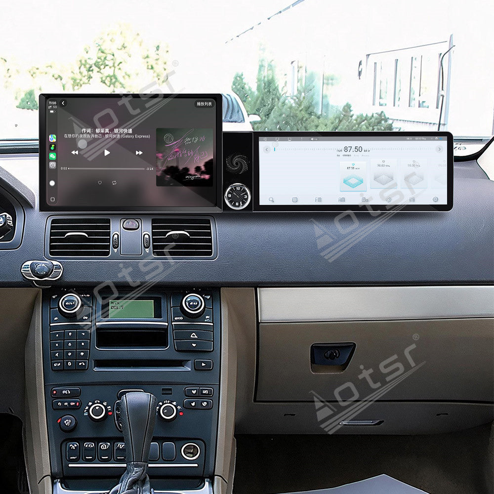 Aotsr Dual Screen 13.1 inch+12.3 inch Android 15 Carplay Car Radio for Volvo XC90 2004-2014 Car GPS Navigation Multimedia