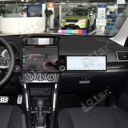 Aotsr Dual Screen 13.1 inch+12.3 inch Android 15 Carplay Car Radio for Subaru Forester 2012-2015 Car GPS Navigation Multimedia