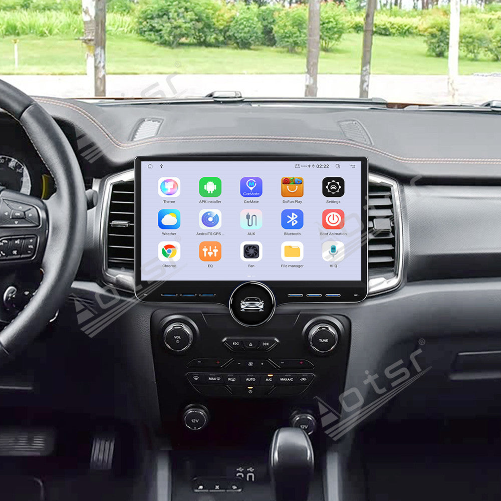 Aotsr 11.5 inch Android Car Radio For Ford Ranger 2018 display touchscreen, dual DIN car audio system