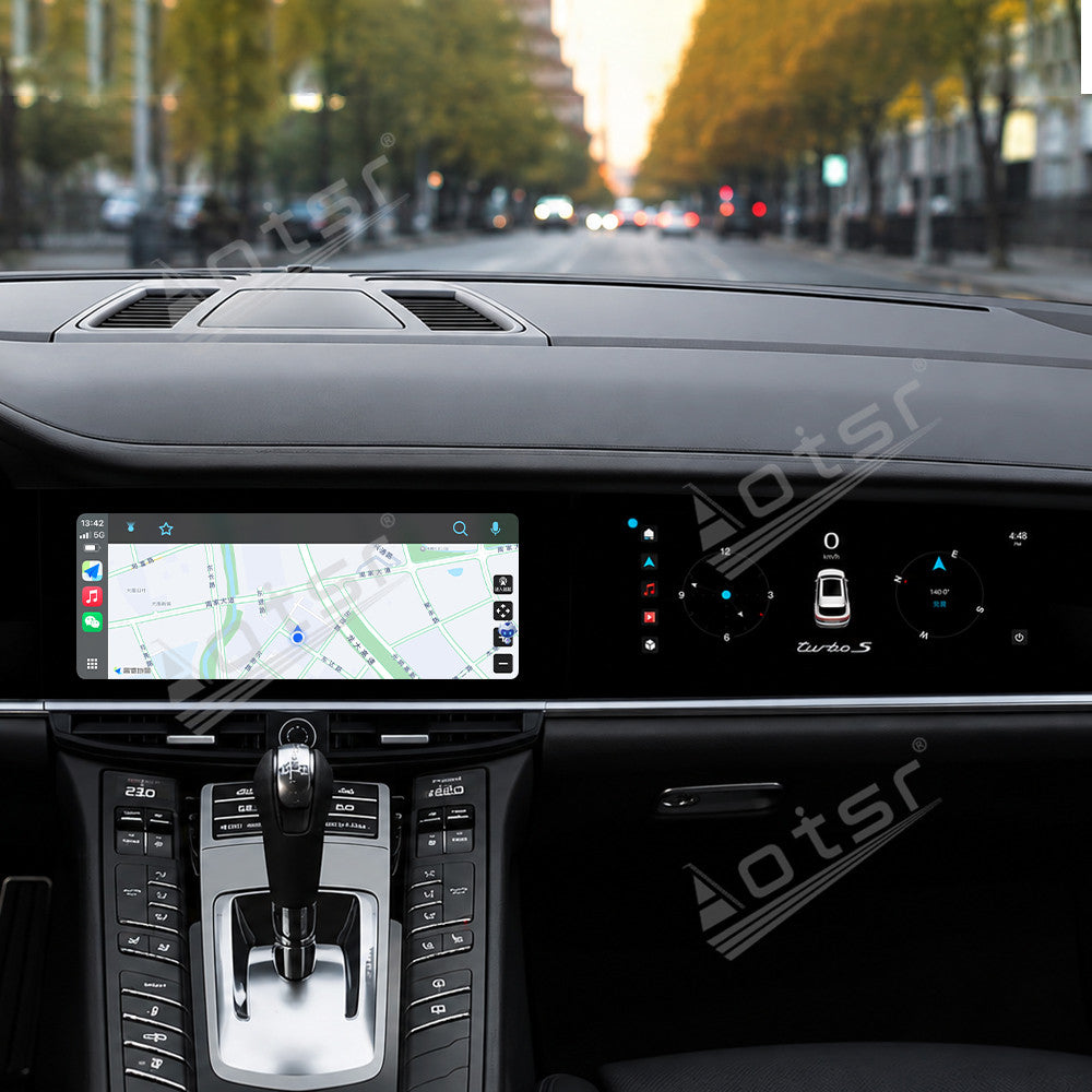 Aotsr 10.9 inch+11.4 inch Dual Screen Car Radio Carplay For Porsche Panamera 970 2010-2016 Upgraded Interactive Android Multimedia Video Player