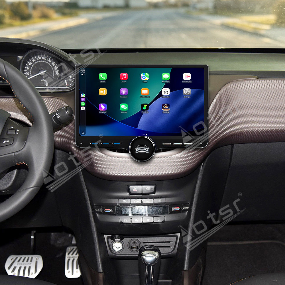 Aotsr 11.5 inch Android Car Radio for Peugeot 2008 2015 display touchscreen, dual DIN car audio system
