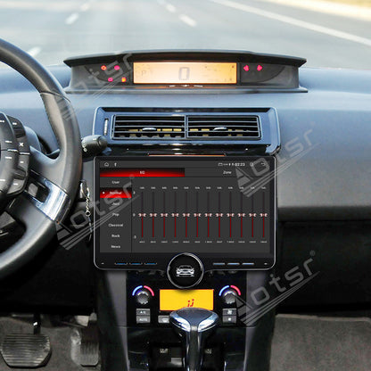 Aotsr 11.5 inch Android Car Radio for Citroen C4 2012 display touchscreen, dual DIN car audio system