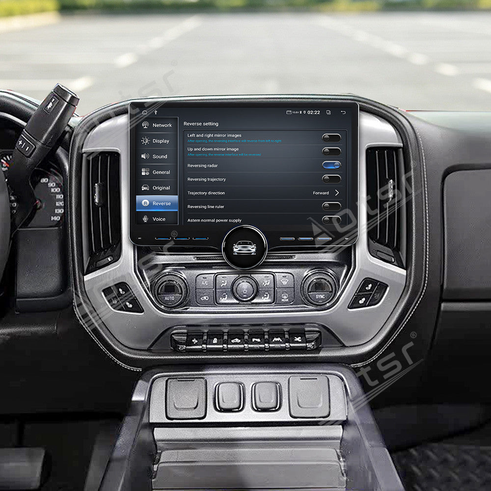 Aotsr 11.5 inch Android Car Radio for GMC Sierra 2014-2018 display touchscreen, dual DIN car audio system