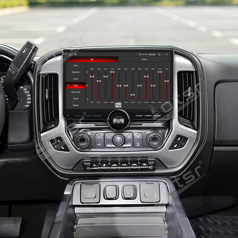 Aotsr 11.5 inch Android Car Radio for GMC Sierra 2014-2018 display touchscreen, dual DIN car audio system