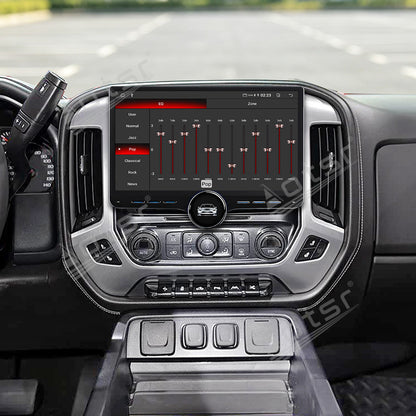 Aotsr 11.5 inch Android Car Radio for GMC Sierra 2014-2018 display touchscreen, dual DIN car audio system