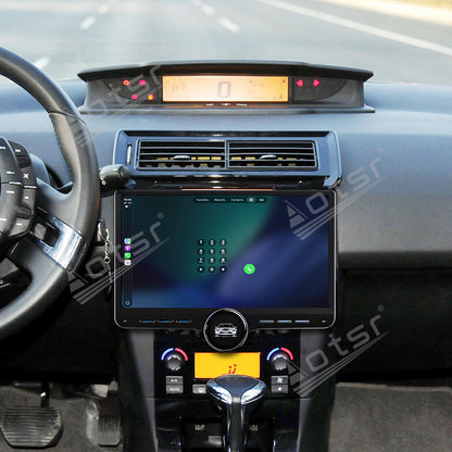 Aotsr 11.5 inch Android Car Radio for Citroen C4 2012 display touchscreen, dual DIN car audio system