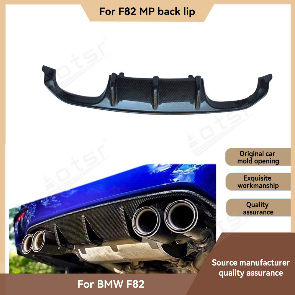 For BMW M4 F82 MP 2013-2021 Carbon fiber back lip Rear spoiler Tail lip