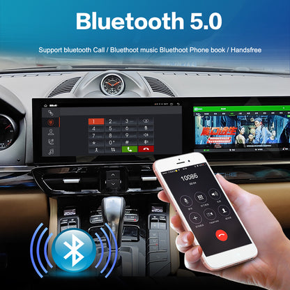 Dual 12.1 inches Tesla Screen For Porsche Cayenne 2010-2016  Android 13.0  Car  Radio   Player  GPS Navi Auto  Stereo Multimedia Video DSP Carplay 4G SIM