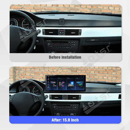 Aotsr 15.8 inch Linux Carplay Screen for BMW 3 Series£¨E90£©2005-2012 IPS Touch Stereo Unit Multi Storage 4G DSP BT5.0 GPS