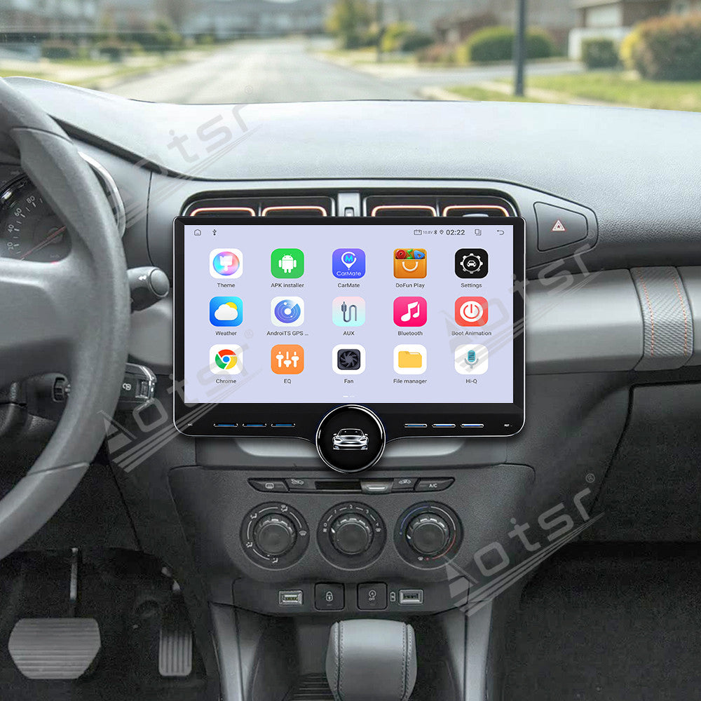 Aotsr 11.5 inch Android Car Radio for Citroen C3-XR 2019 display touchscreen, dual DIN car audio system