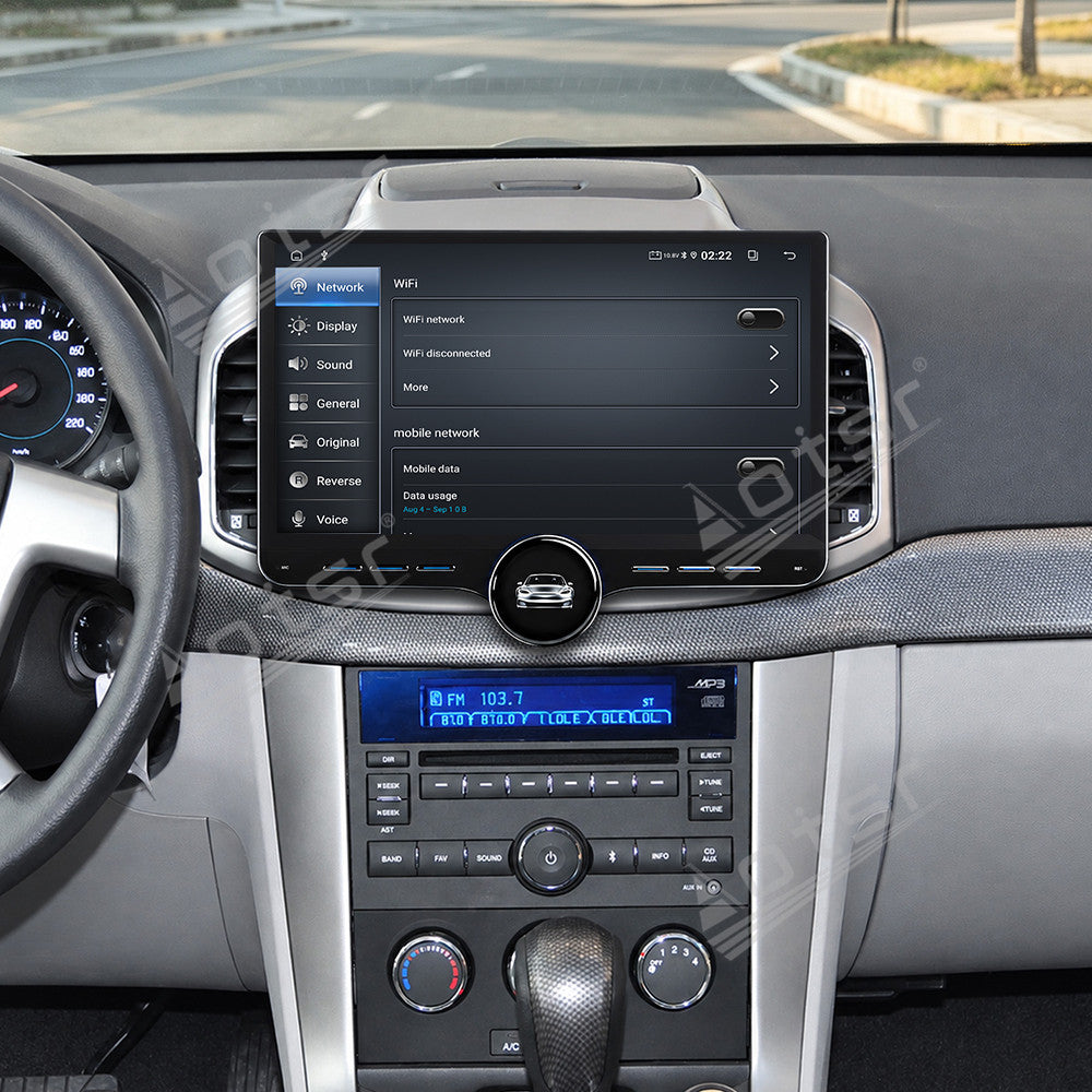 Aotsr 11.5 inch Android Car Radio for Chevrolet Captiva 2009-2012 display touchscreen, dual DIN car audio system