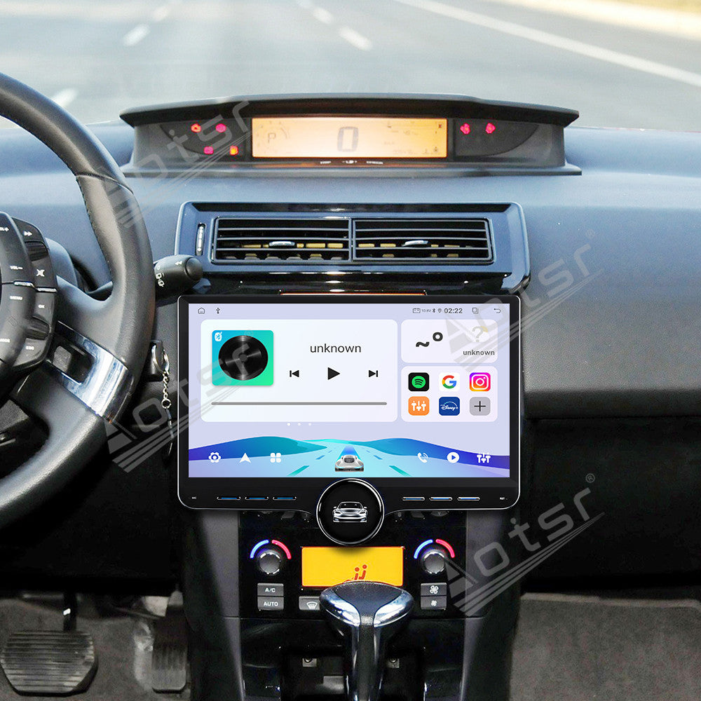 Aotsr 11.5 inch Android Car Radio for Citroen C4 2012 display touchscreen, dual DIN car audio system