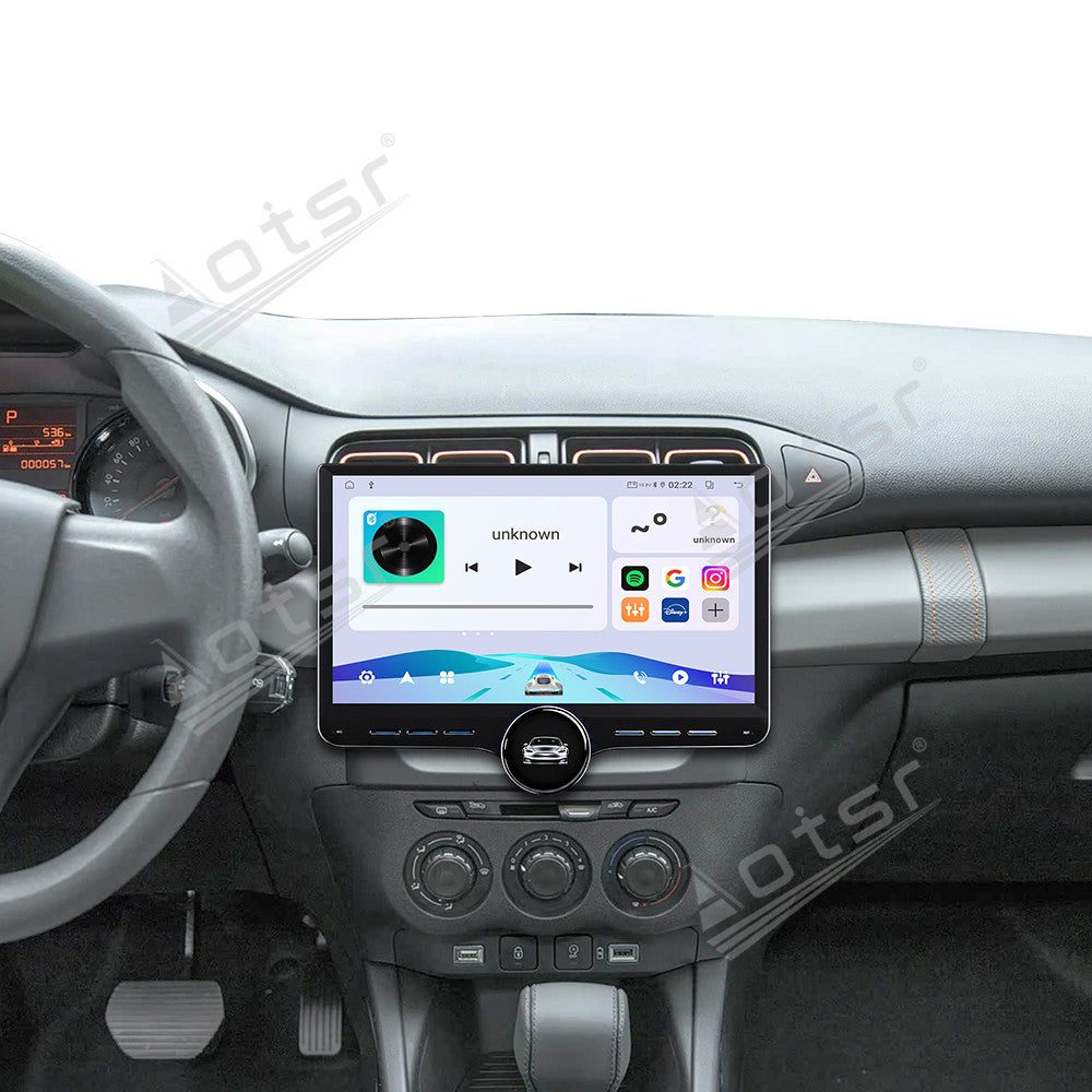 Aotsr 11.5 inch Android Car Radio for Citroen C3-XR 2019 display touchscreen, dual DIN car audio system