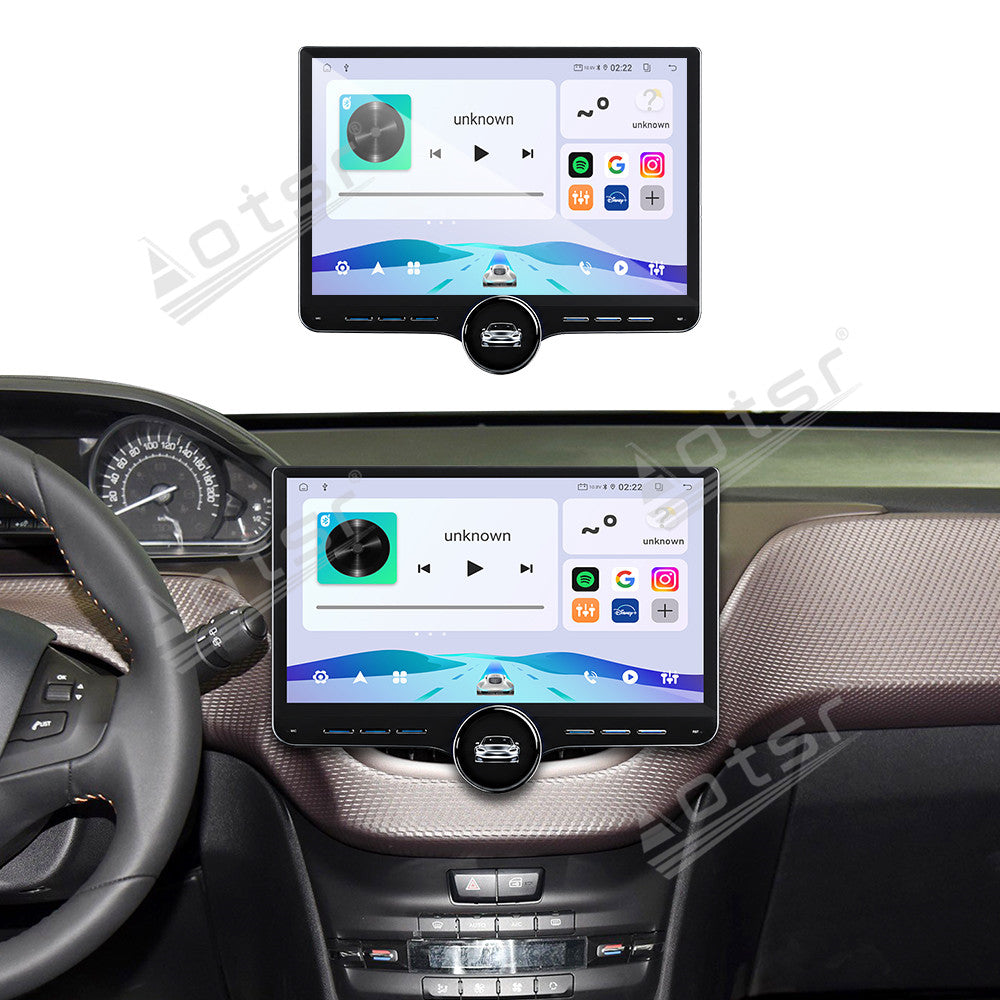Aotsr 11.5 inch Android Car Radio for Peugeot 2008 2015 display touchscreen, dual DIN car audio system
