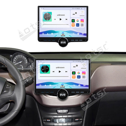 Aotsr 11.5 inch Android Car Radio for Peugeot 2008 2015 display touchscreen, dual DIN car audio system