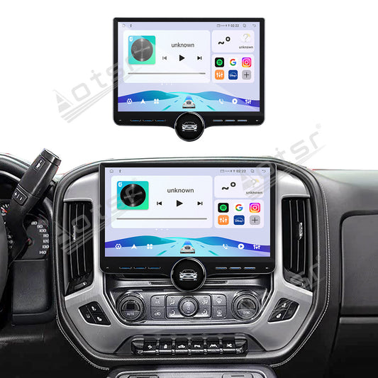 Aotsr 11.5 inch Android Car Radio for GMC Sierra 2014-2018 display touchscreen, dual DIN car audio system