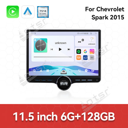 Aotsr 11.5 inch Android Car Radio for Chevrolet Spark 2015 display touchscreen, dual DIN car audio system