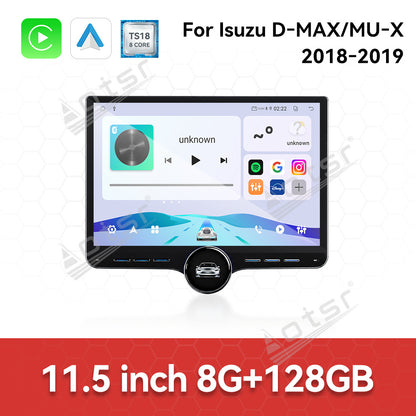 Aotsr 11.5 inch Android Car Radio for Isuzu D-MAX/MU-X 2018-2019 display touchscreen, dual DIN car audio system
