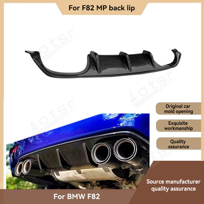 For BMW M4 F82 MP 2013-2021 Carbon fiber back lip Rear spoiler Tail lip