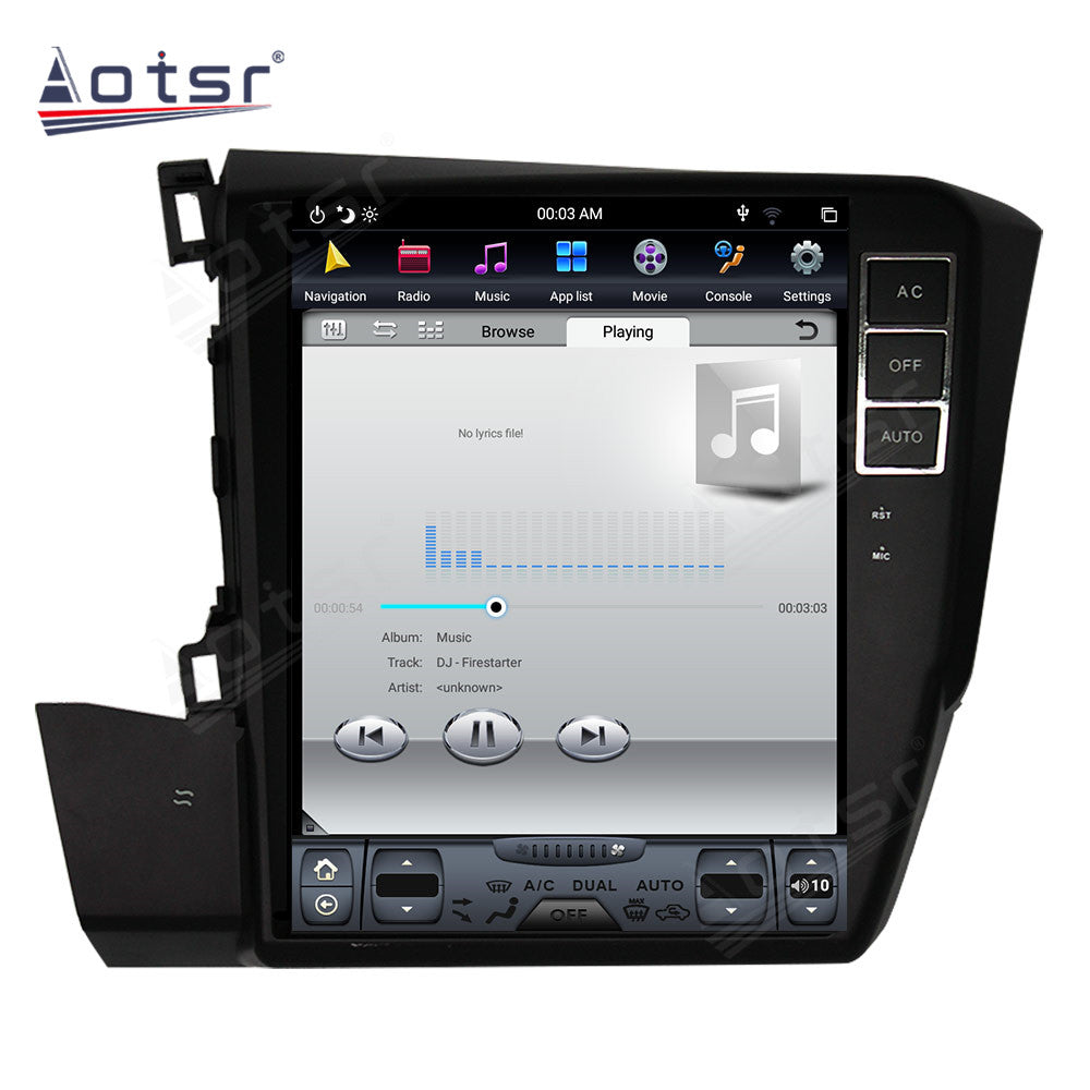 For Honda Avancier 10.4 Inch Tesla-style Carplay Screens 2017-2018