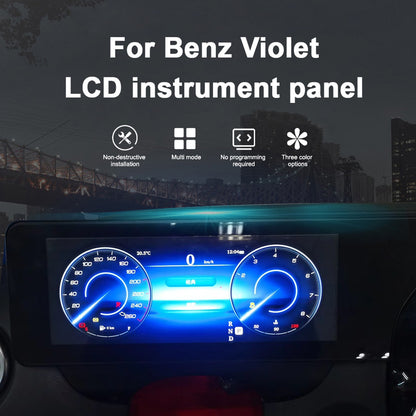 Aotsr  Screen For Mercedes Benz Violet LCD Digital Cluster  Virtual Cockpit Speedometer Dashboard LCD Screen Instrument Panel Part