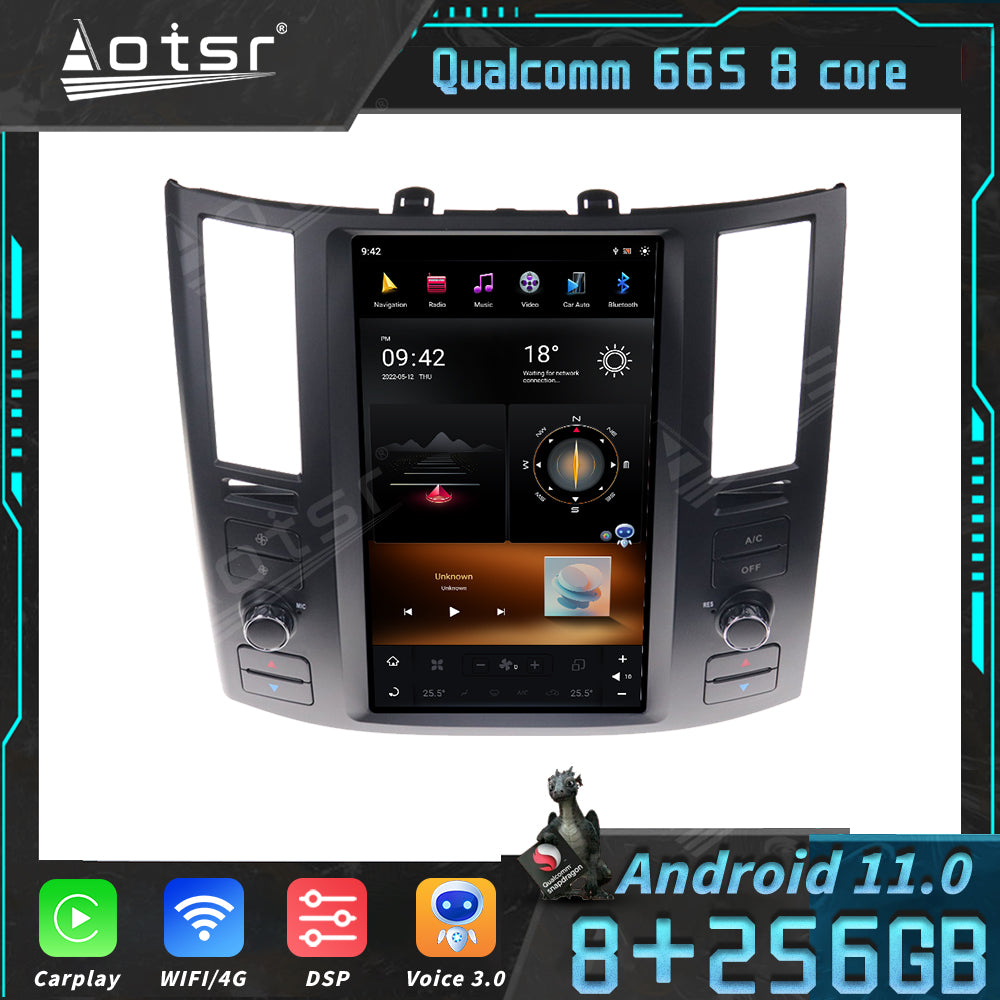 For Infiniti FX35 FX45 11.8 Inch Tesla-style Carplay Screens (2004-2008)