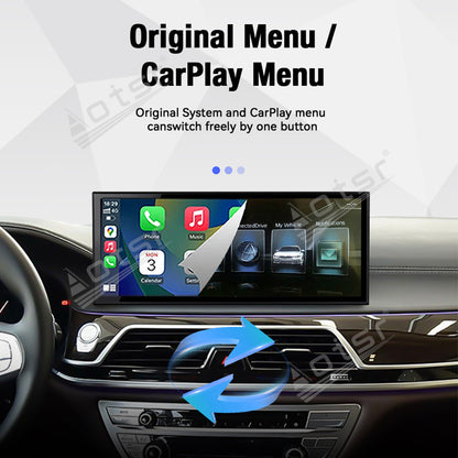 Aotsr 15.8 inch Linux Carplay Screen for BMW 7 Series G11 2016-2018 EV0 IPS Touch Stereo Unit Multi Storage 4G DSP BT5.0 GPS