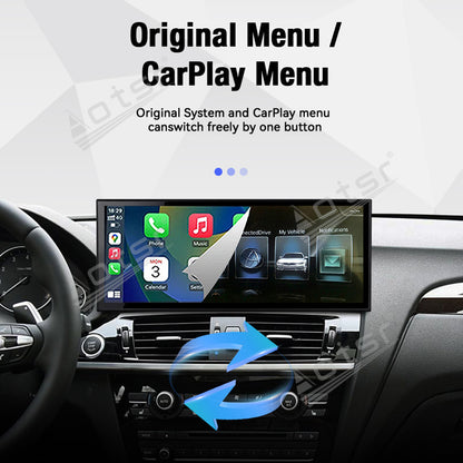 Aotsr 15.8 inch Linux Carplay Screen for BMW X3(F30;F31;F34;F35)2016-2018 EVO IPS Touch Stereo Unit Multi Storage 4G DSP BT5.0 GPS
