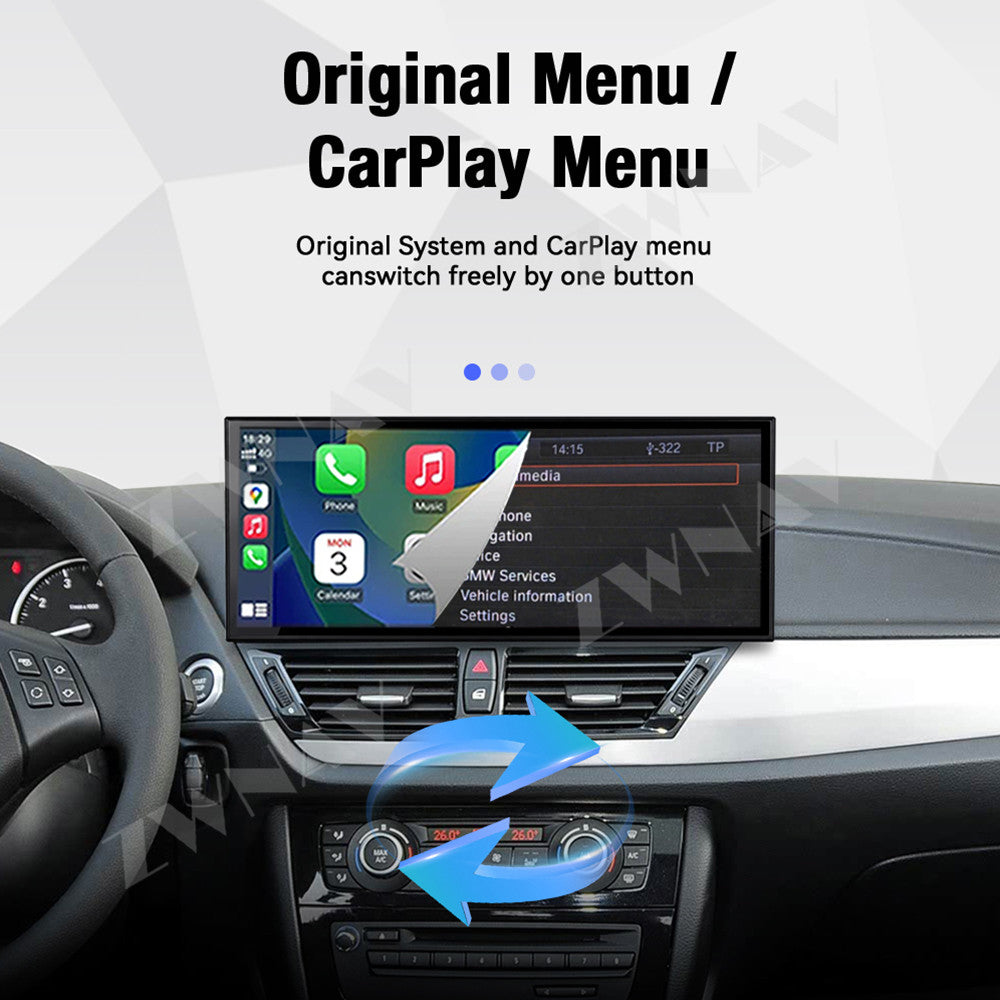 Aotsr 15.8 inch Linux Carplay Screen for BMW X1 F48 2009-2016 CIC IPS Touch Stereo Unit Multi Storage 4G DSP BT5.0 GPS