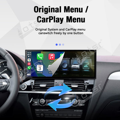 Aotsr 15.8 inch Linux Carplay Screen for BMW X3/X4 2011-2019 CIC IPS Touch Stereo Unit Multi Storage 4G DSP BT5.0 GPS