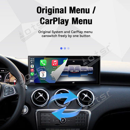 Aotsr 15.8 inch Linux Carplay Screen for Mercedes Benz A/GLA X156 2015-2019 NTG5.0 IPS Touch Stereo Unit Multi Storage 4G DSP BT5.0 GPS