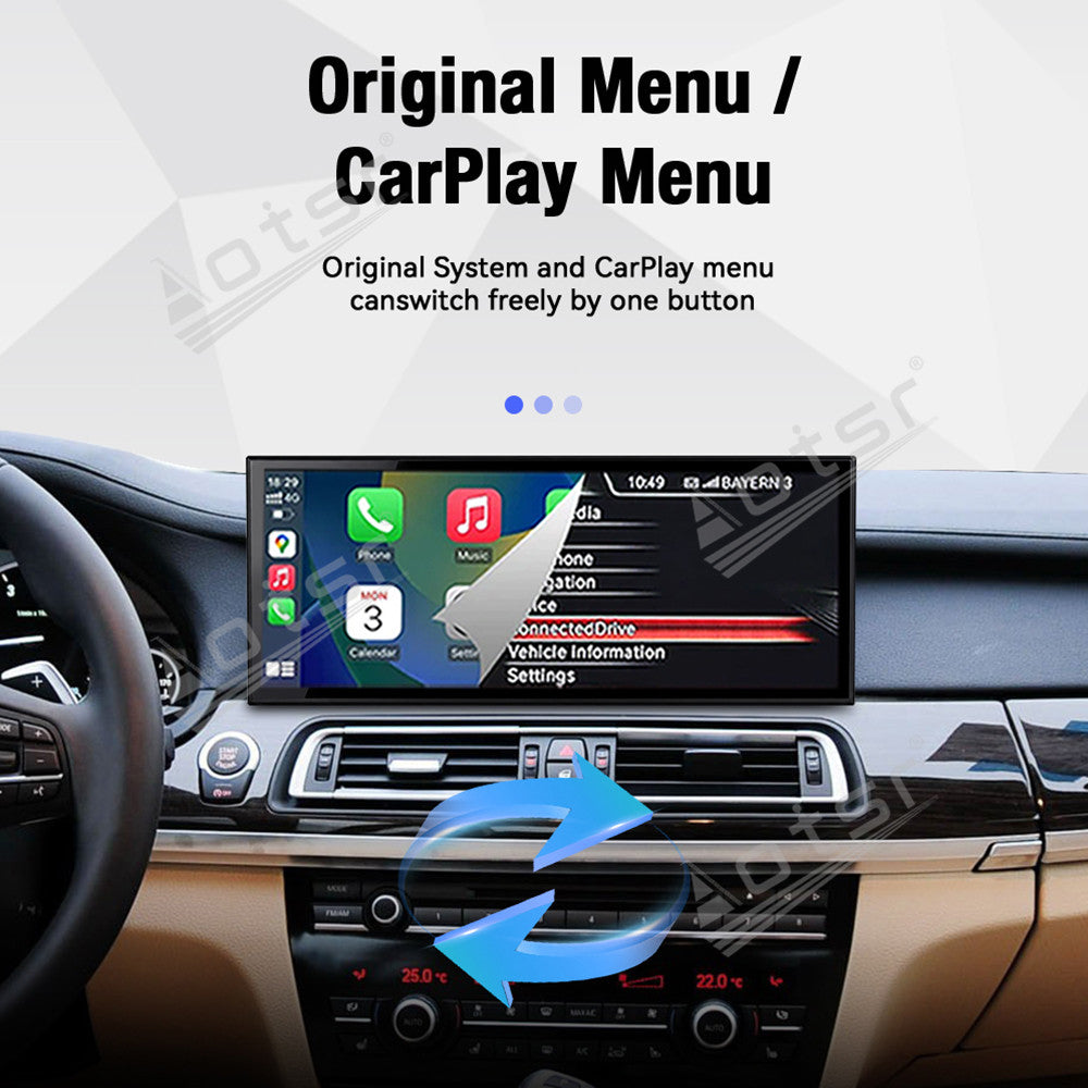 Aotsr 15.8 inch Linux Carplay Screen for BMW 7 Series F01 F02 F03 2011-2017 NBT IPS Touch Stereo Unit Multi Storage 4G DSP BT5.0 GPS