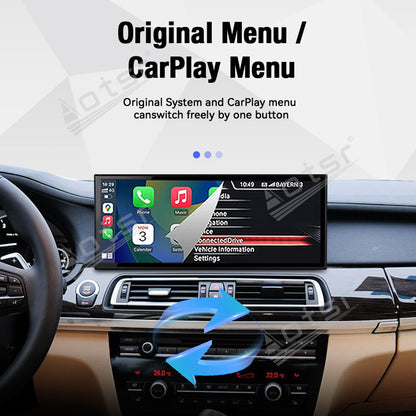 Aotsr 15.8 inch Linux Carplay Screen for BMW 7 Series F01 F02 F03 2011-2017 NBT IPS Touch Stereo Unit Multi Storage 4G DSP BT5.0 GPS