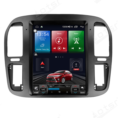 12.1 Inch Tesla Screen For Toyota Land Cruiser LC100 Lexus LX470 1998-2002 Android 13.0 Car Radio Player GPS Navi Auto Stereo Multimedia Video DSP Carplay 4G SIM