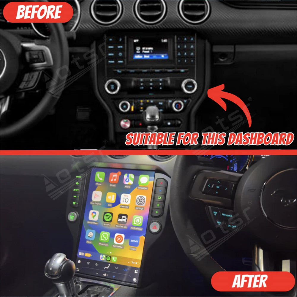 For Ford Mustang (2015-2023) 14.5 Inch Tesla-style Carplay Screens