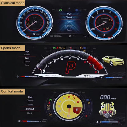 Aotsr  Screen For Chevrolet  Camaro 2010-2015 with Carplay LCD Digital Cluster  Virtual Cockpit Speedometer Dashboard LCD Screen Instrument Panel Part