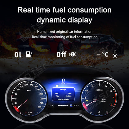 12.3 inch For Mercedes Benz W204 W205 W207 W212 W447 W176 C117 Car LCD Digital Cluster Virtual Cockpit Dashboard Instrument