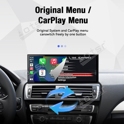 Aotsr 15.8 inch Linux Carplay Screen For BMW 1 Series 2014-2016 NBT IPS Touch Stereo Unit Multi Storage 4G DSP BT5.0 GPS