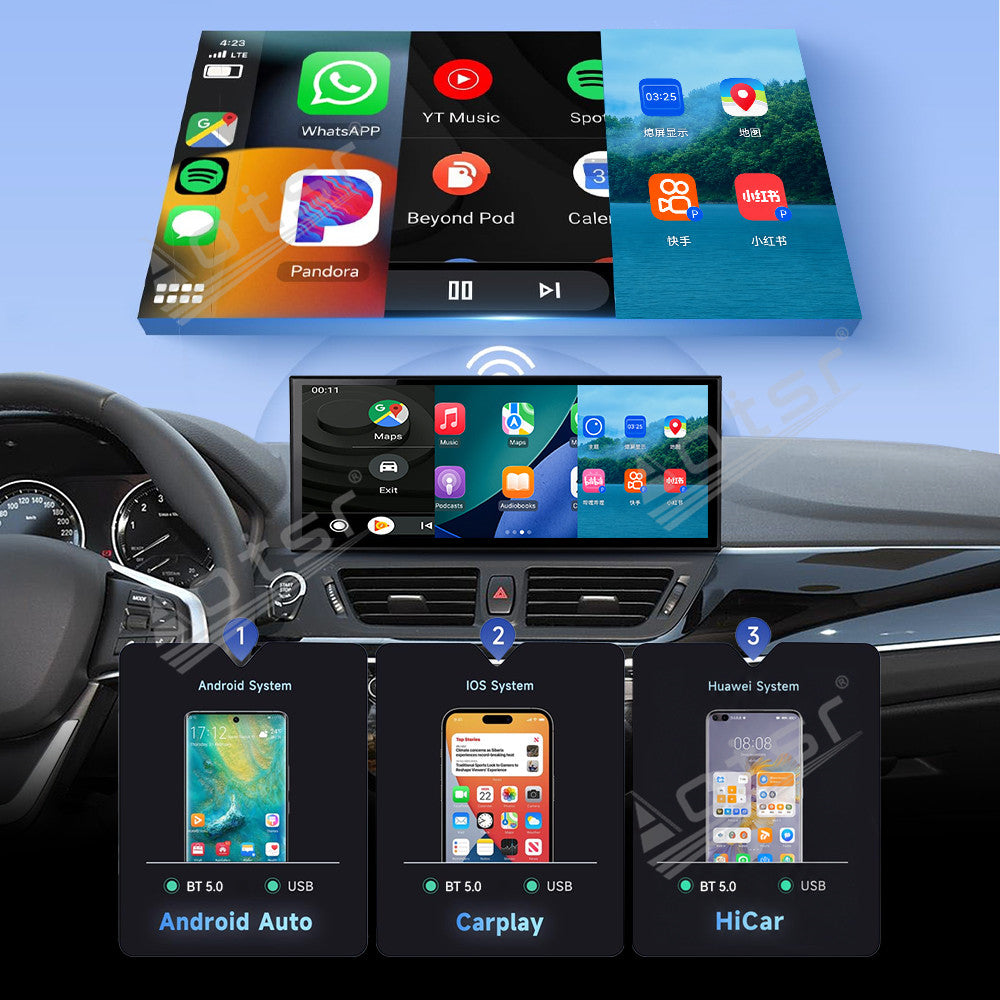 Aotsr 15.8 inch Linux Carplay Screen for BMW 1 Series(F20;F25)2013-2020 NBT EVO IPS Touch Stereo Unit Multi Storage 4G DSP BT5.0 GPS
