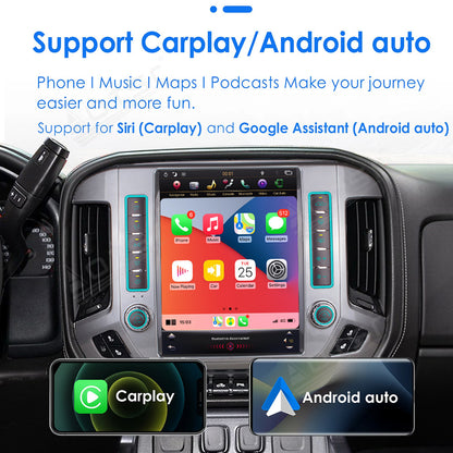 For KW-634AB GMC Sierra (2012-2020) 12.1 Inch Tesla-style Carplay Screens