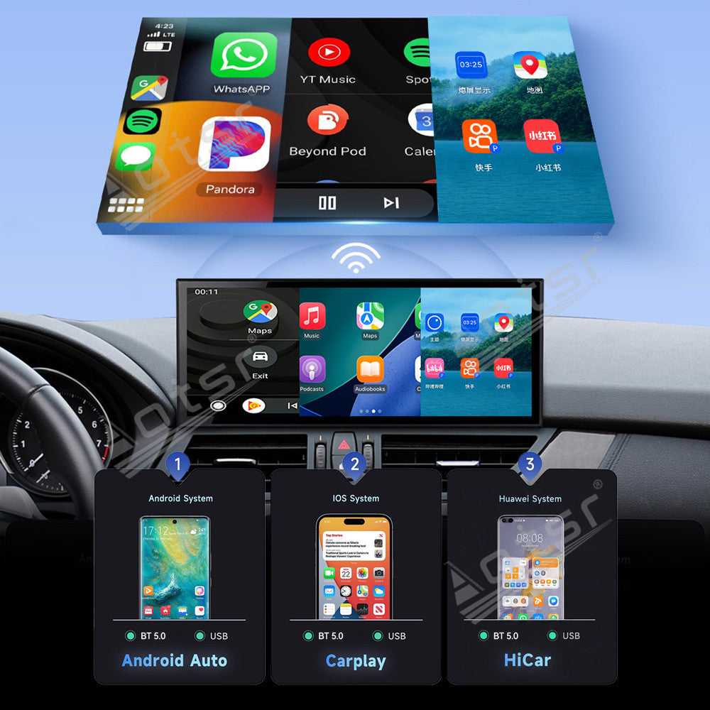 Aotsr 15.8 inch Linux Carplay Screen for BMW Z4 2008-2016 CIC IPS Touch Stereo Unit Multi Storage 4G DSP BT5.0 GPS