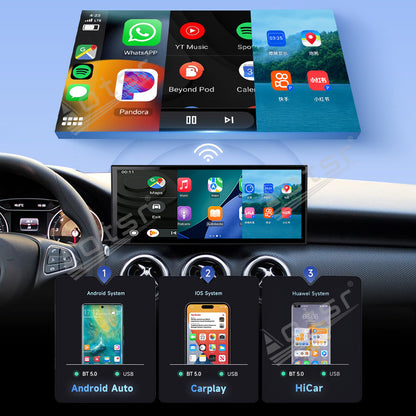 Aotsr 15.8 inch Linux Carplay Screen for Mercedes Benz A/GLA X156 2015-2019 NTG5.0 IPS Touch Stereo Unit Multi Storage 4G DSP BT5.0 GPS