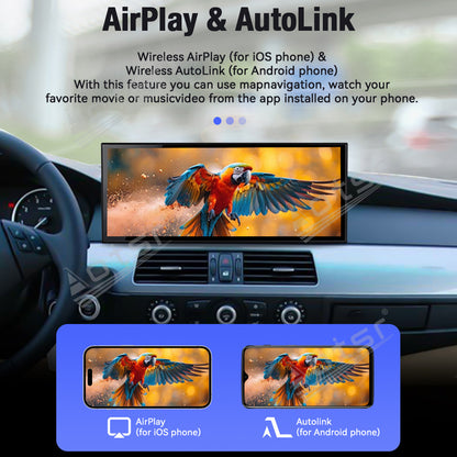 Aotsr 15.8 inch Linux Carplay Screen for BMW 5 Series E60 2003-2009 CIC IPS Touch Stereo Unit Multi Storage 4G DSP BT5.0 GPS