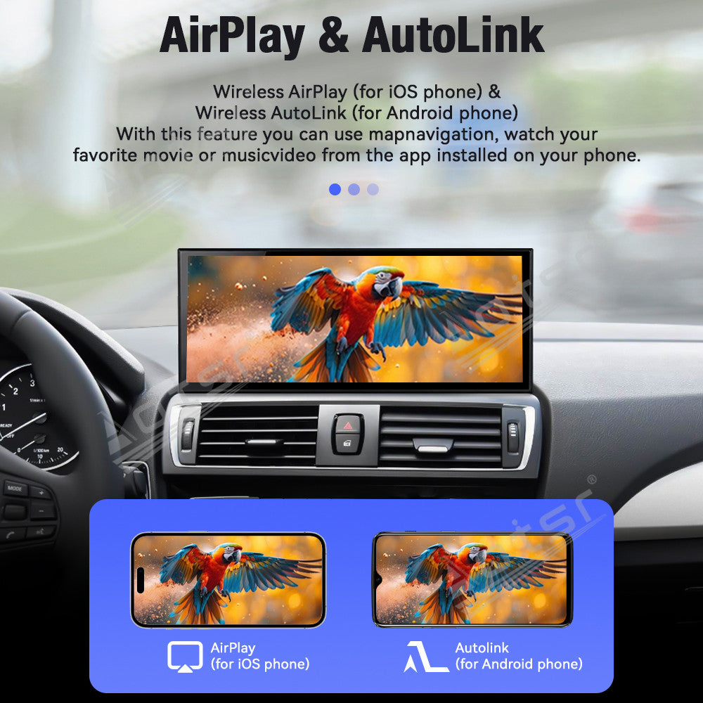Aotsr 15.8 inch Linux Carplay Screen For BMW 1 Series 2014-2016 NBT IPS Touch Stereo Unit Multi Storage 4G DSP BT5.0 GPS