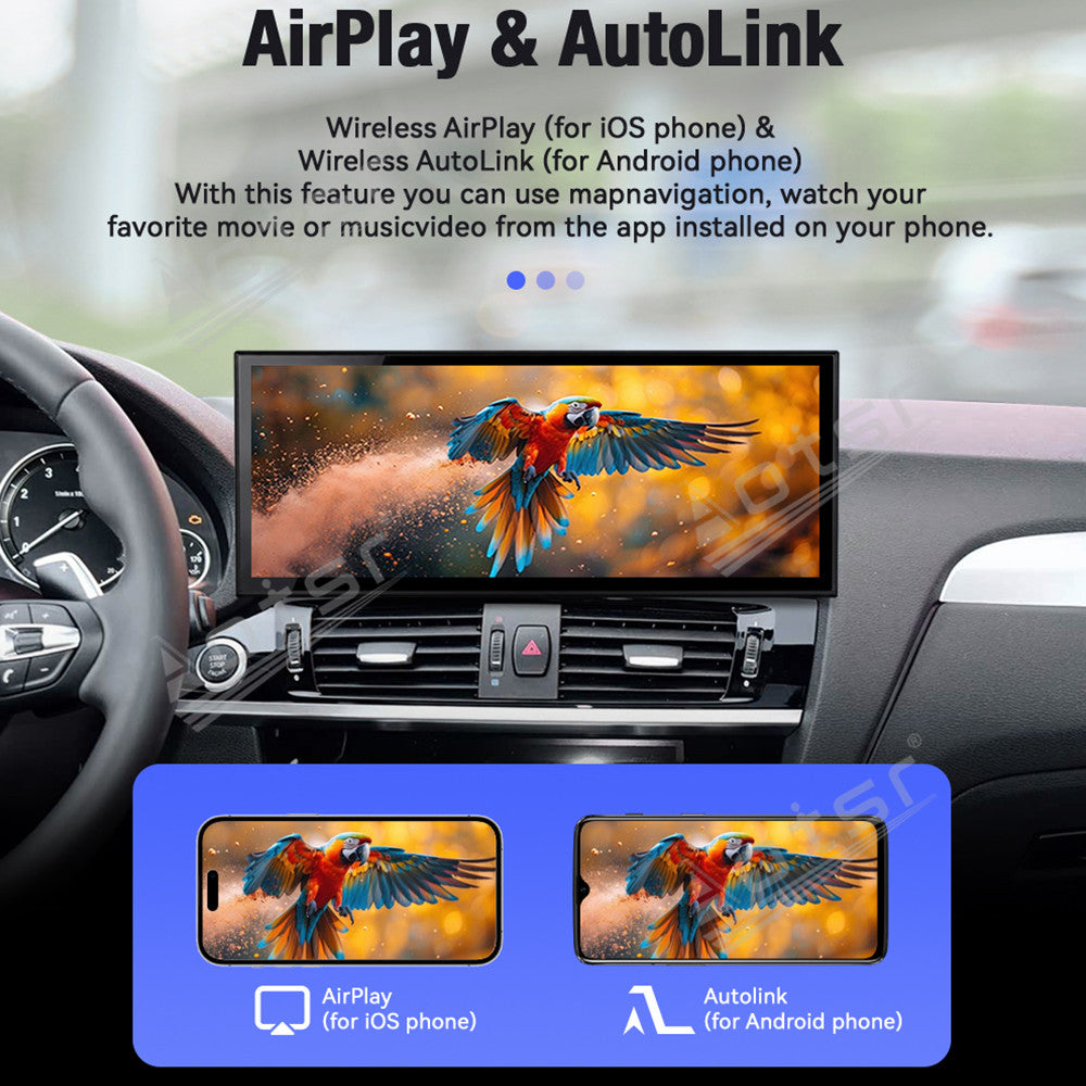 Aotsr 15.8 inch Linux Carplay Screen for BMW X3/X4 2011-2019 CIC IPS Touch Stereo Unit Multi Storage 4G DSP BT5.0 GPS