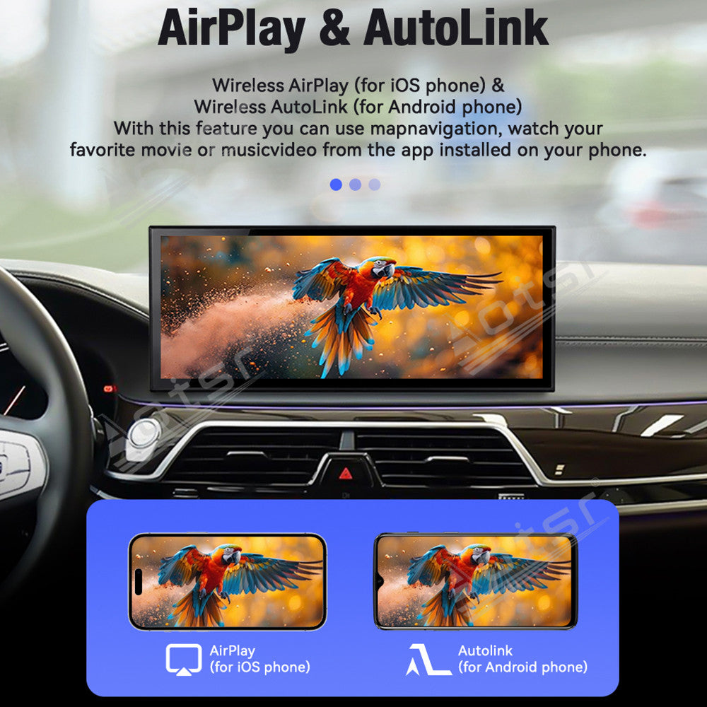 Aotsr 15.8 inch Linux Carplay Screen for BMW 7 Series G11 2016-2018 EV0 IPS Touch Stereo Unit Multi Storage 4G DSP BT5.0 GPS